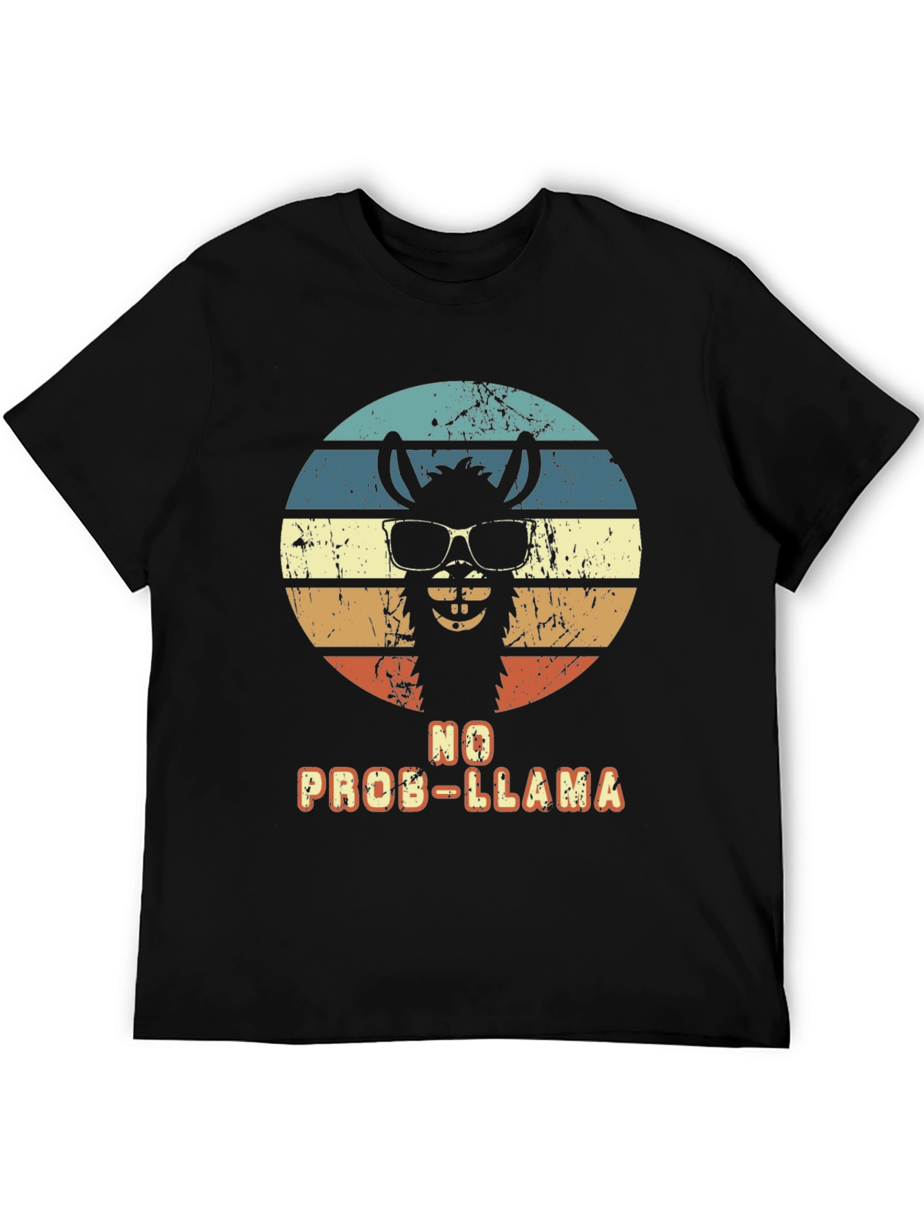 No Prob-Llama T-Shirt - Retro Alpaca Design