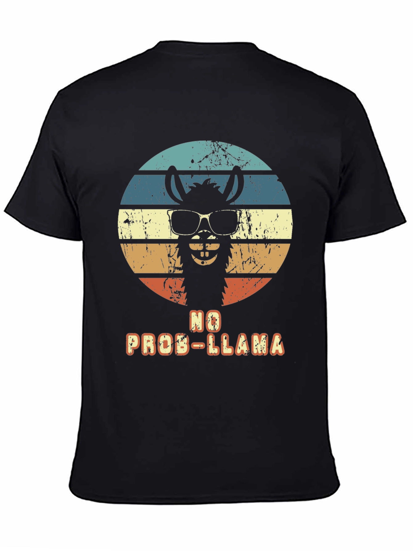 No Prob-Llama T-Shirt - Retro Alpaca Design