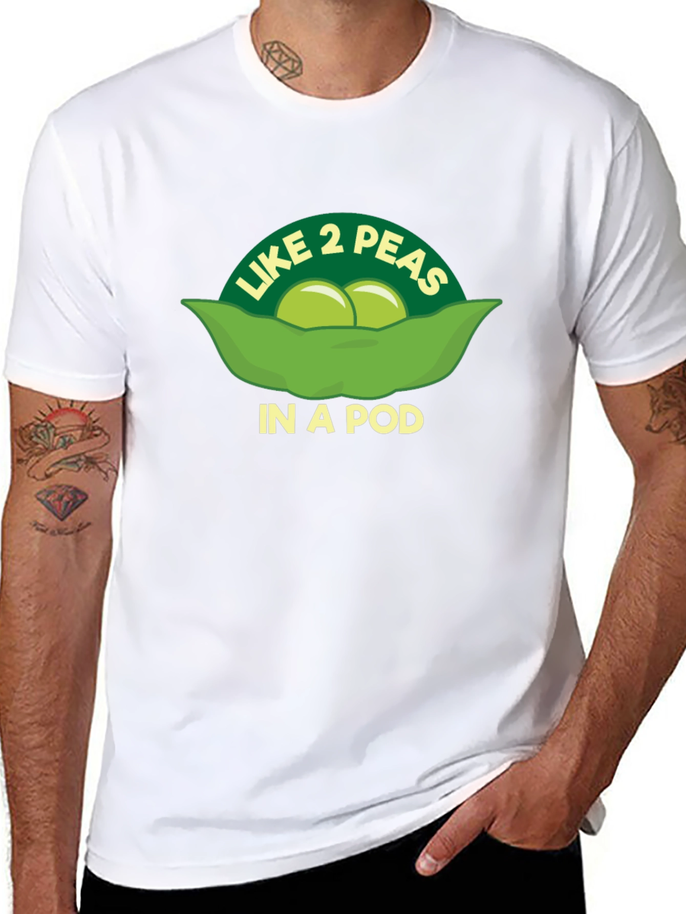 Like 2 Peas in a Pod Graphic T-Shirt