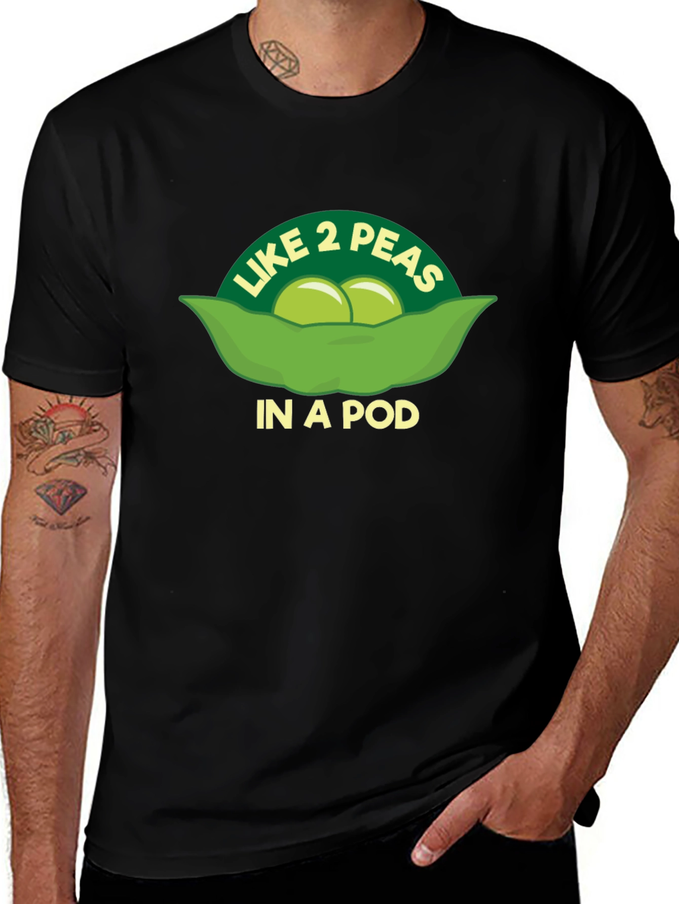 Like 2 Peas in a Pod Graphic T-Shirt