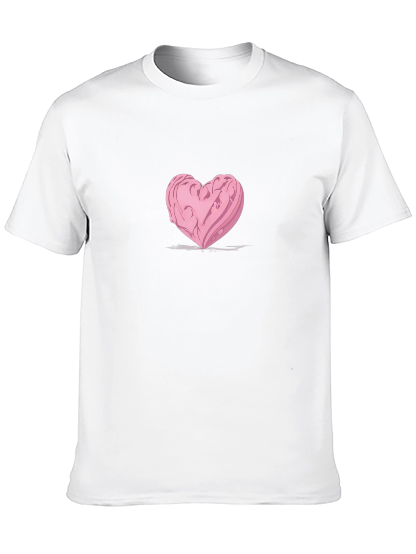 Heart Graphic Black Tee - Modern Casual Style