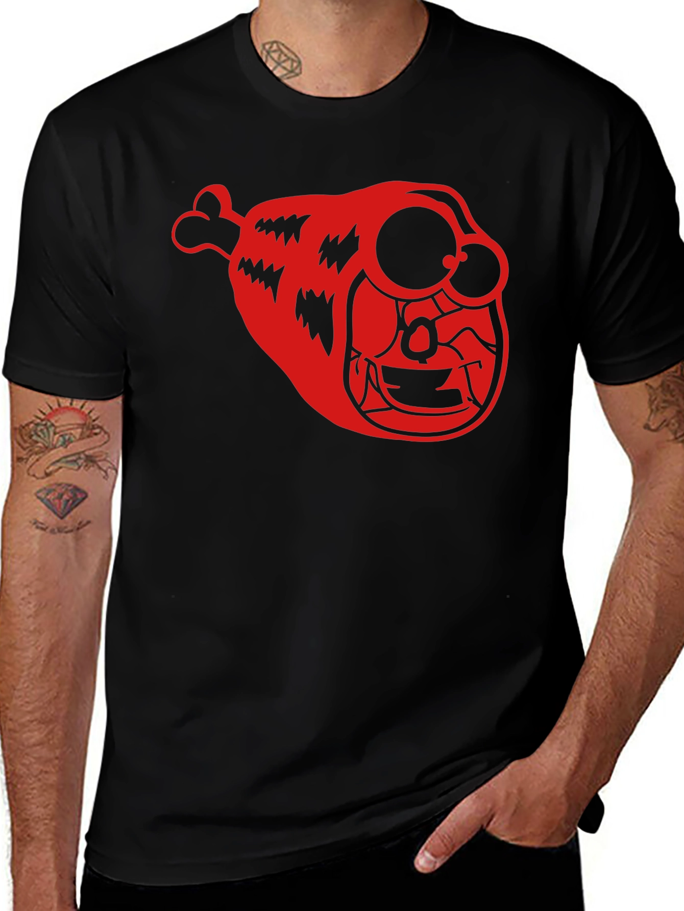 Meatwad Graphic T-Shirt - Black Cotton Tee