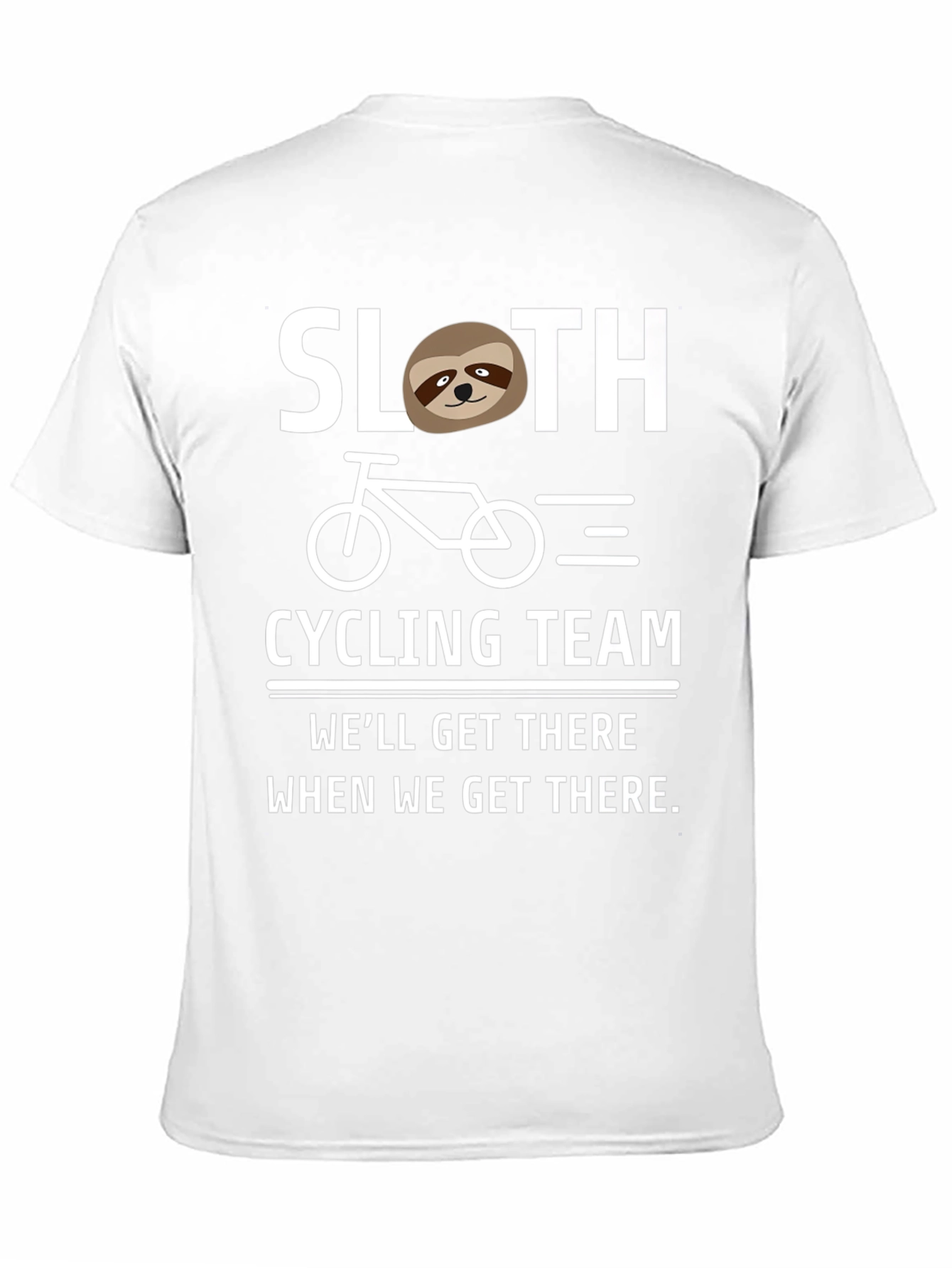 Sloth Cycling Team T-Shirt - Funny Relaxed Fit