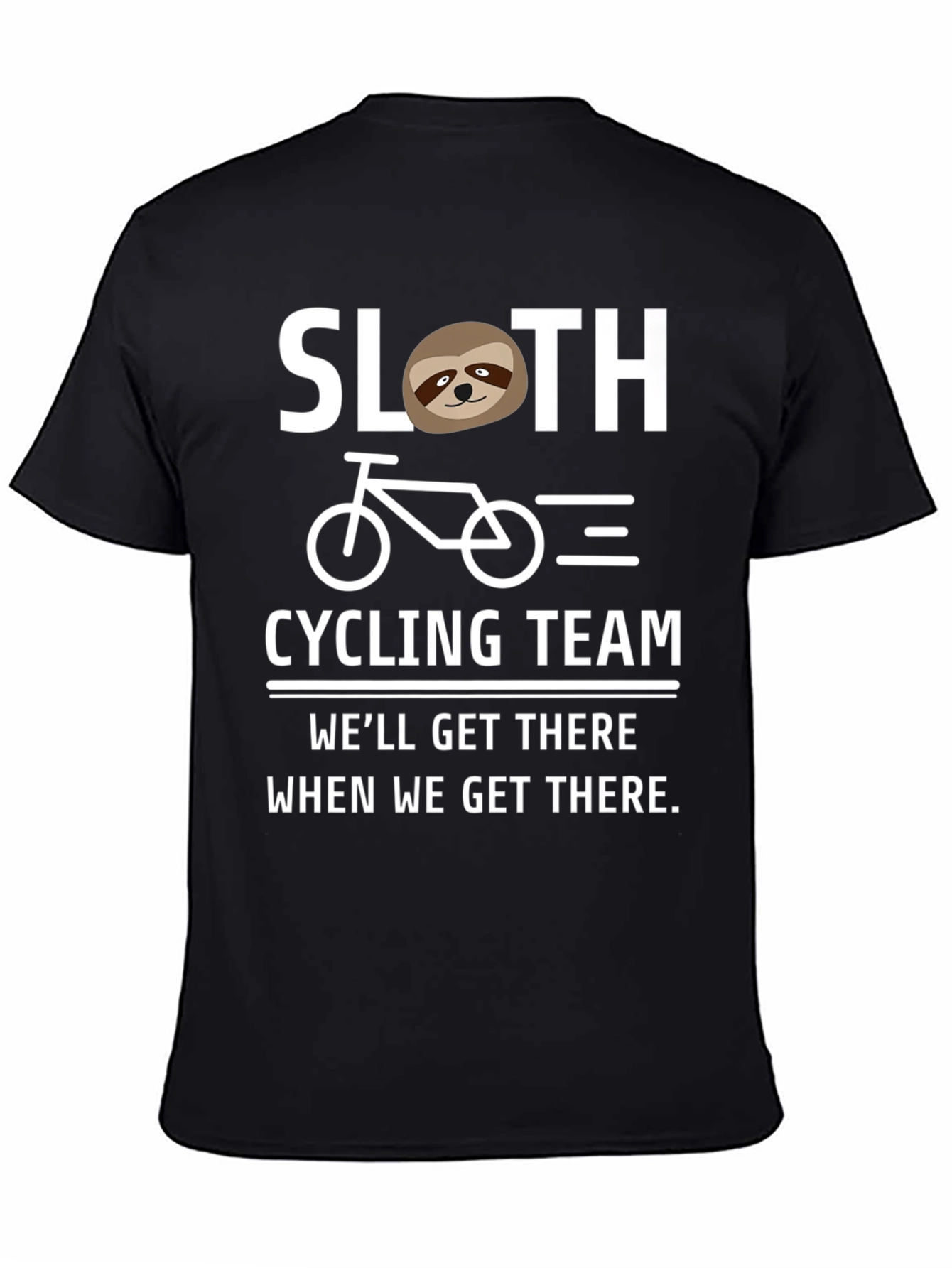 Sloth Cycling Team T-Shirt - Funny Relaxed Fit