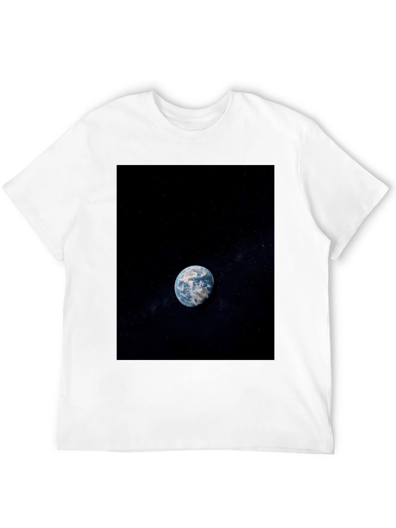 Earth View Graphic Black T-Shirt