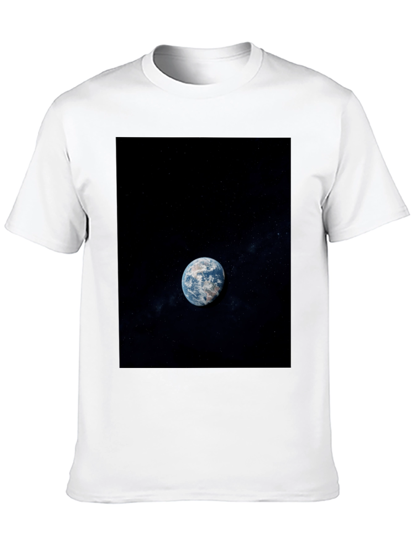 Earth View Graphic Black T-Shirt