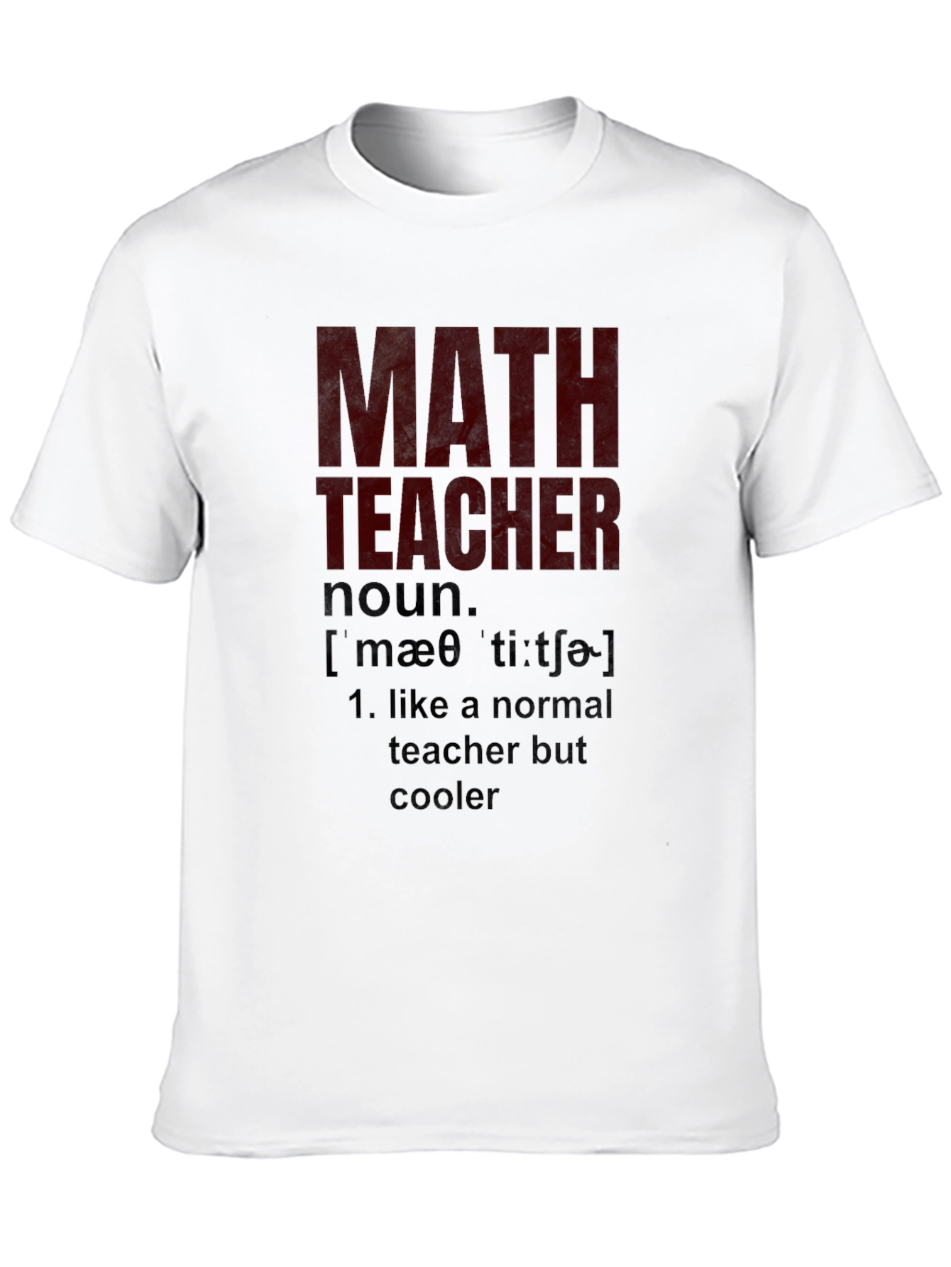 Math Teacher Definition Black T-Shirt