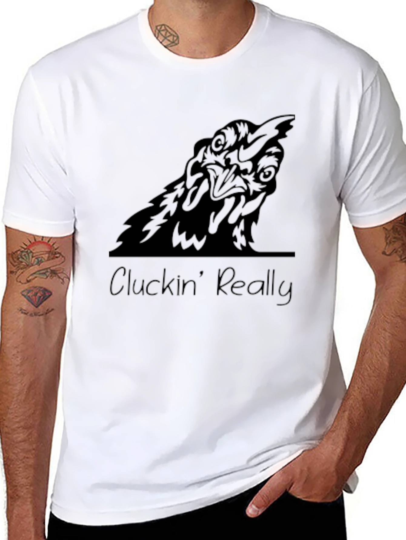 Cluckin Really Funny Chicken T-Shirt