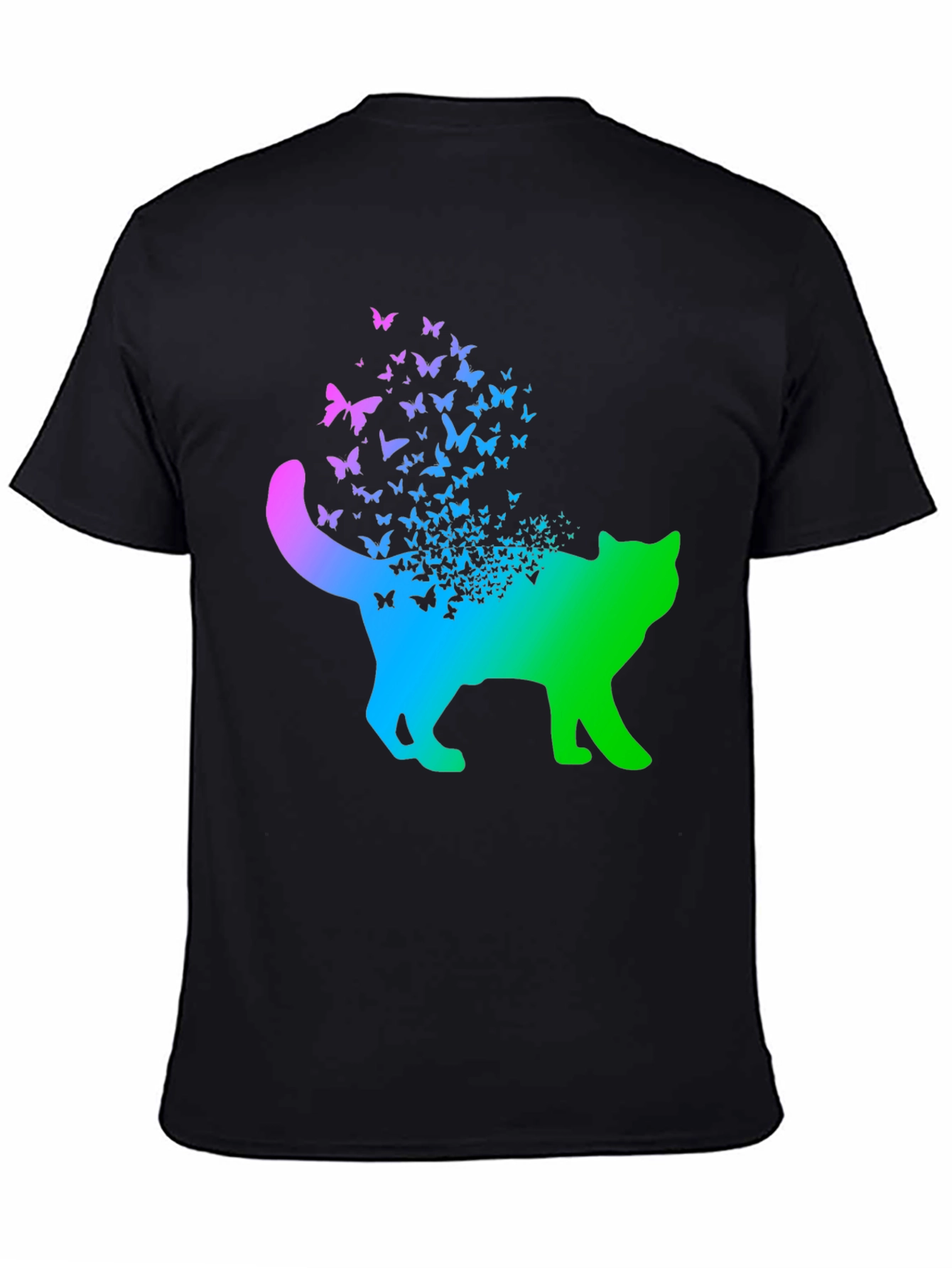 Butterfly Cat Graphic T-Shirt
