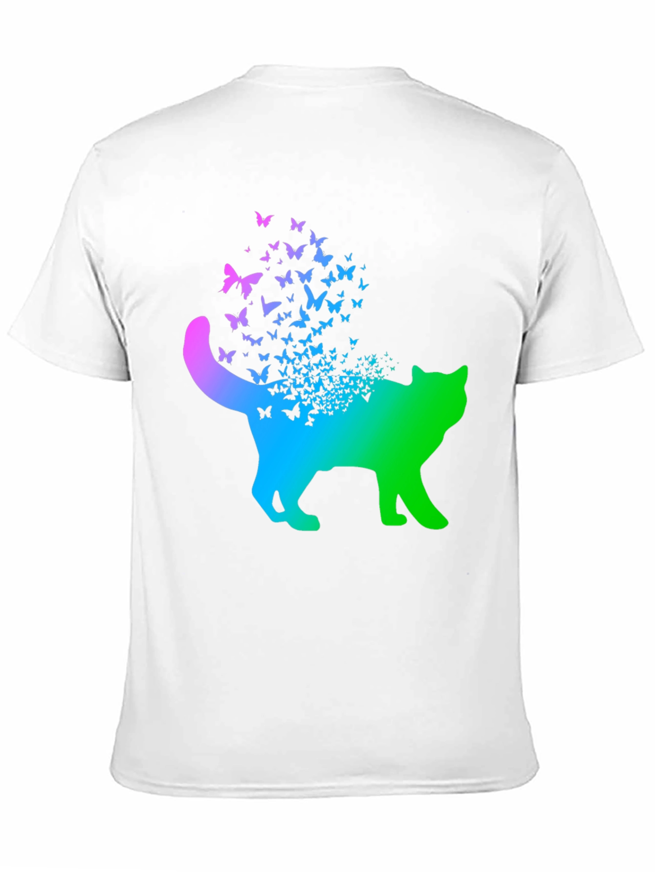 Butterfly Cat Graphic T-Shirt