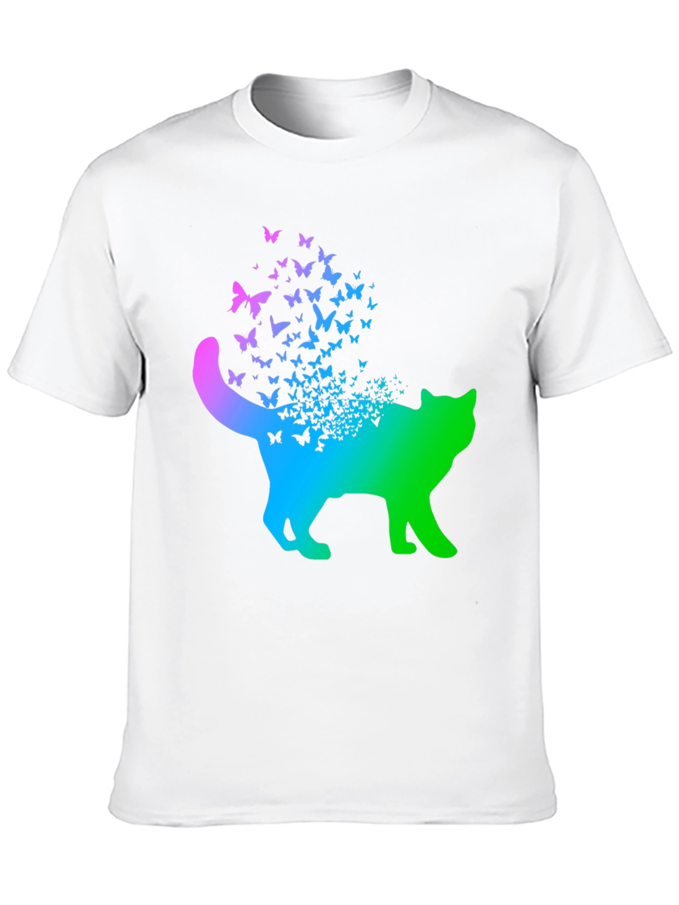 Butterfly Cat Graphic T-Shirt