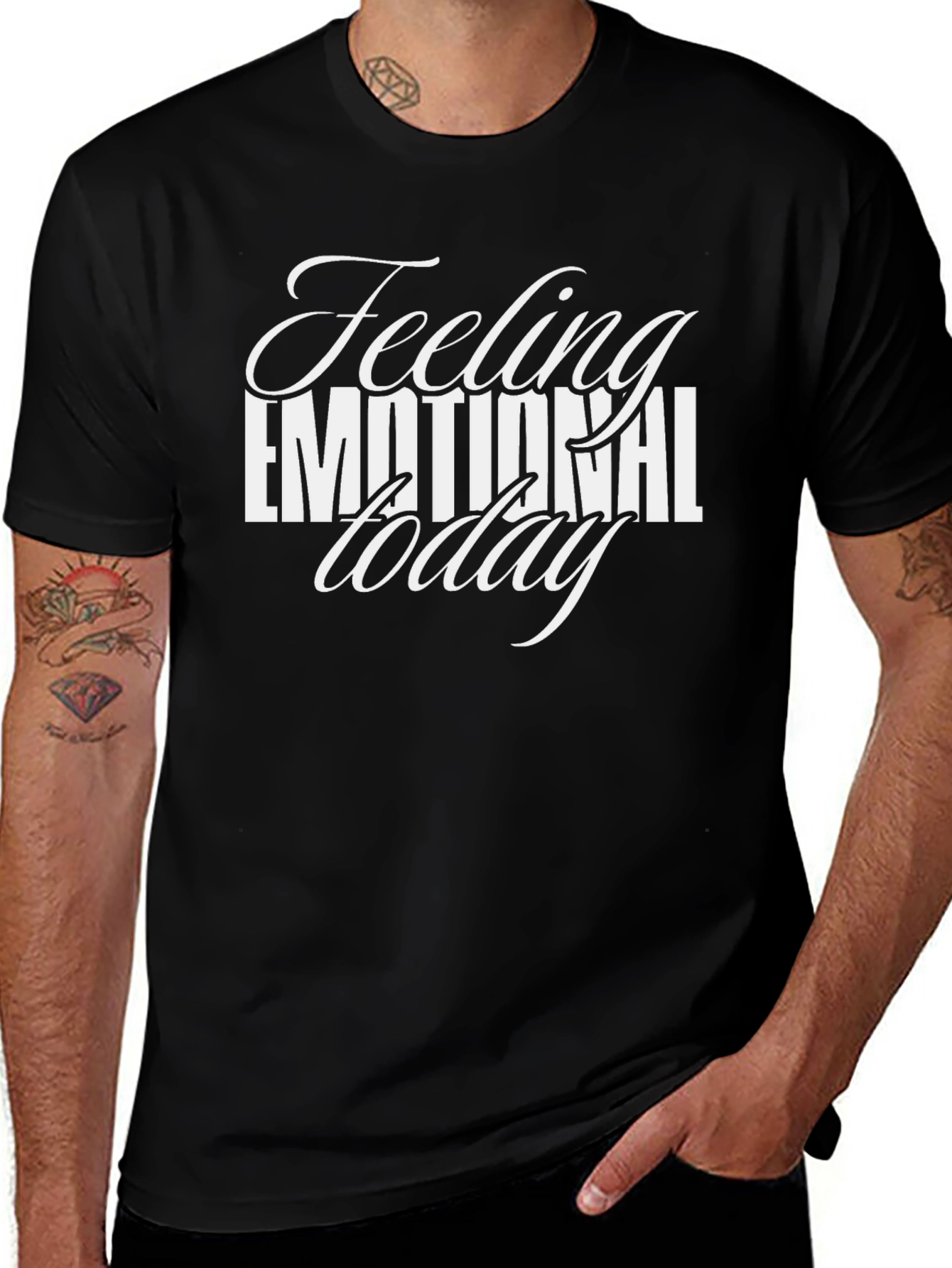 Emotional Today T-Shirt - Black Graphic Tee
