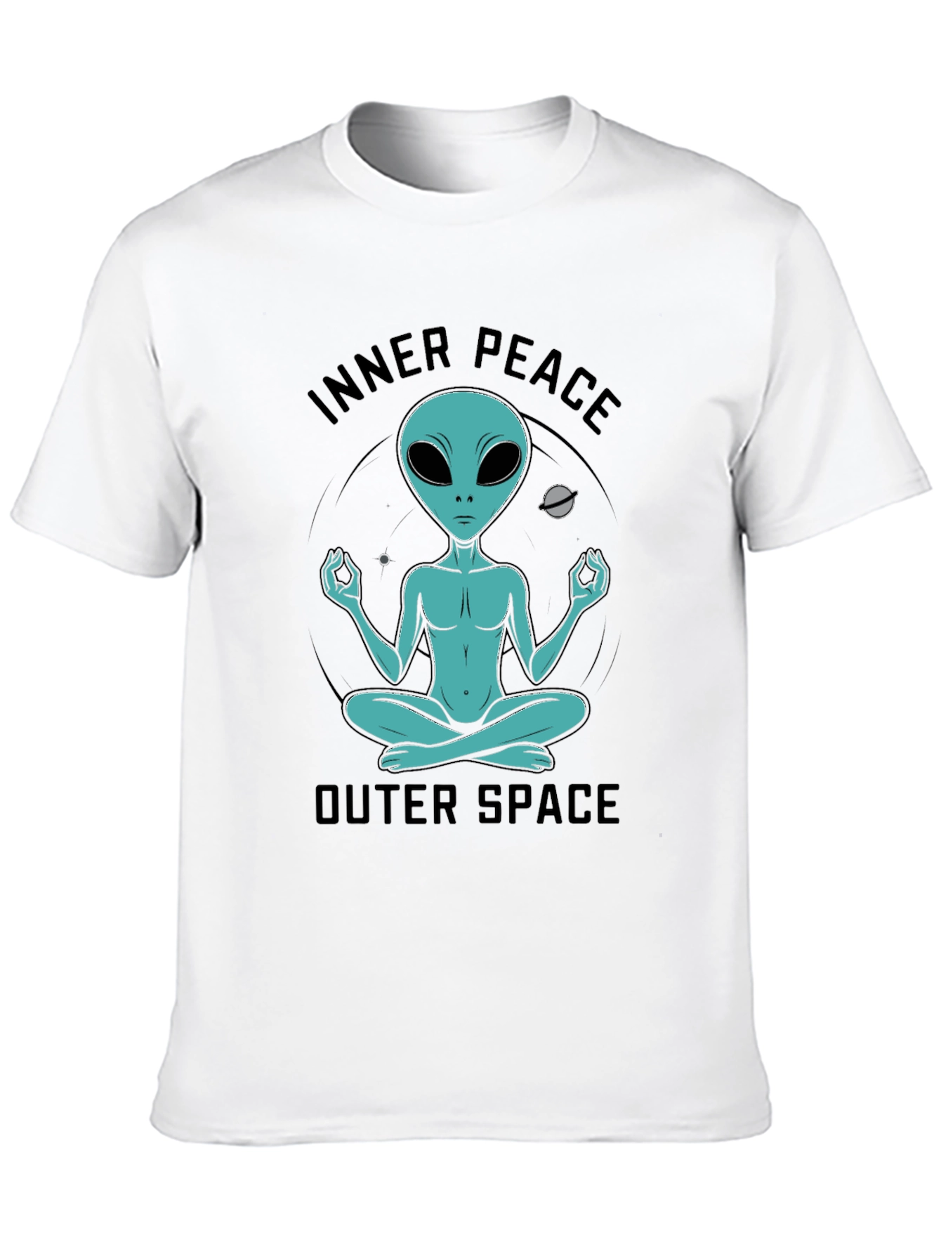 Inner Peace Outer Space Alien T-Shirt