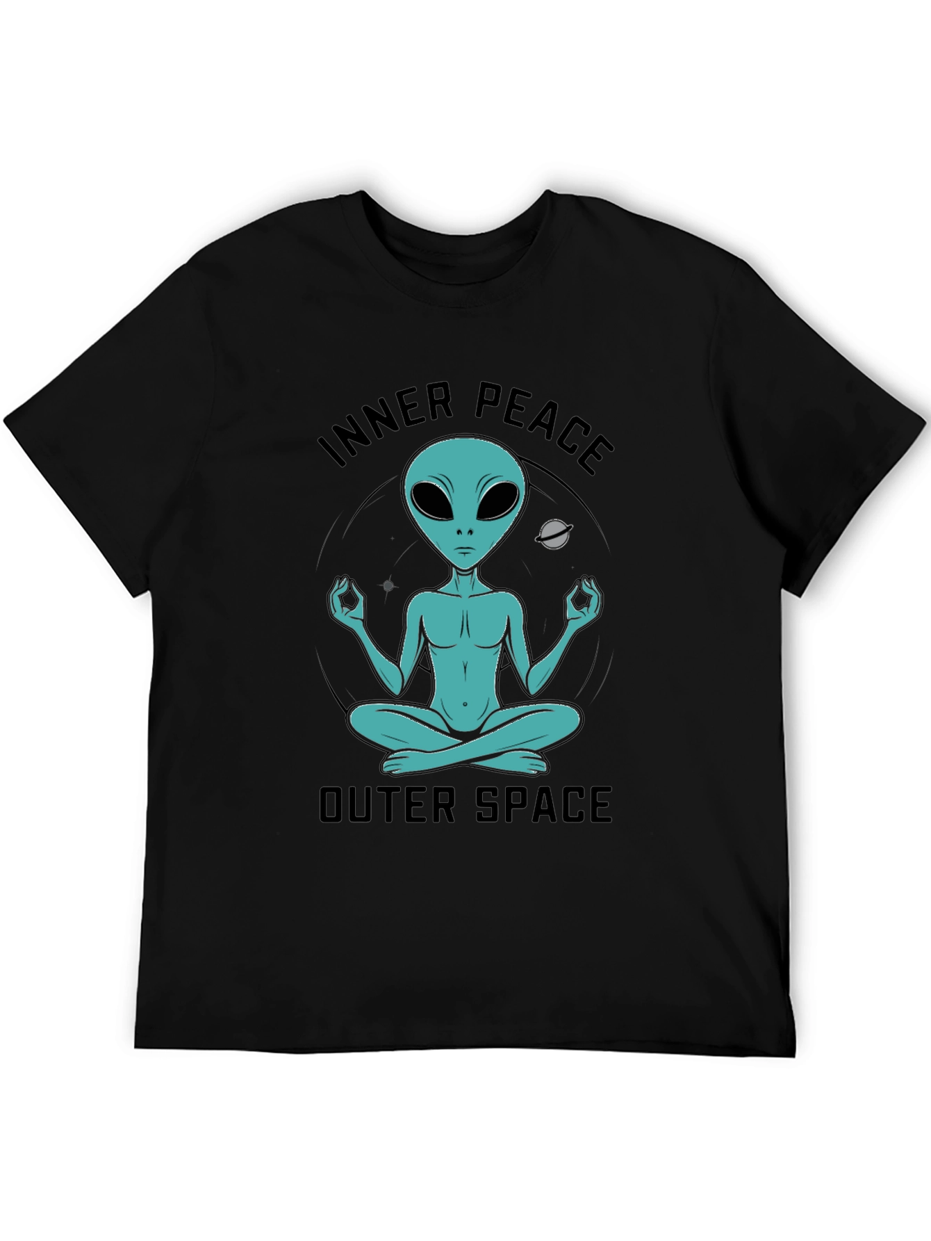 Inner Peace Outer Space Alien T-Shirt
