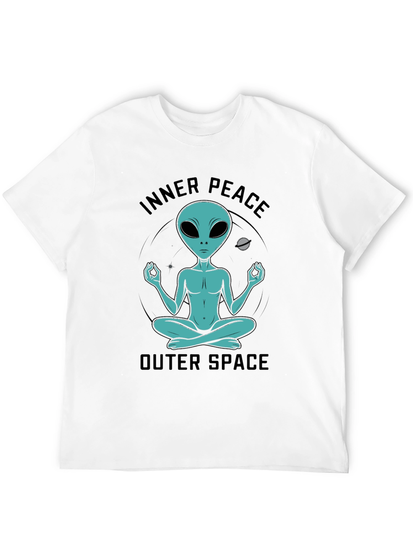 Inner Peace Outer Space Alien T-Shirt