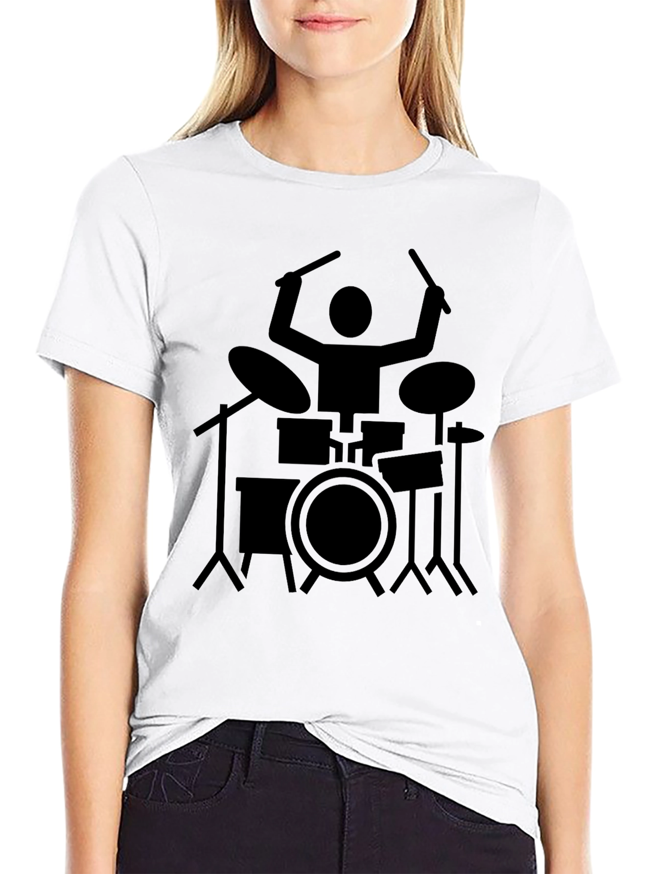 Drummer T-Shirt - Black Music Tee