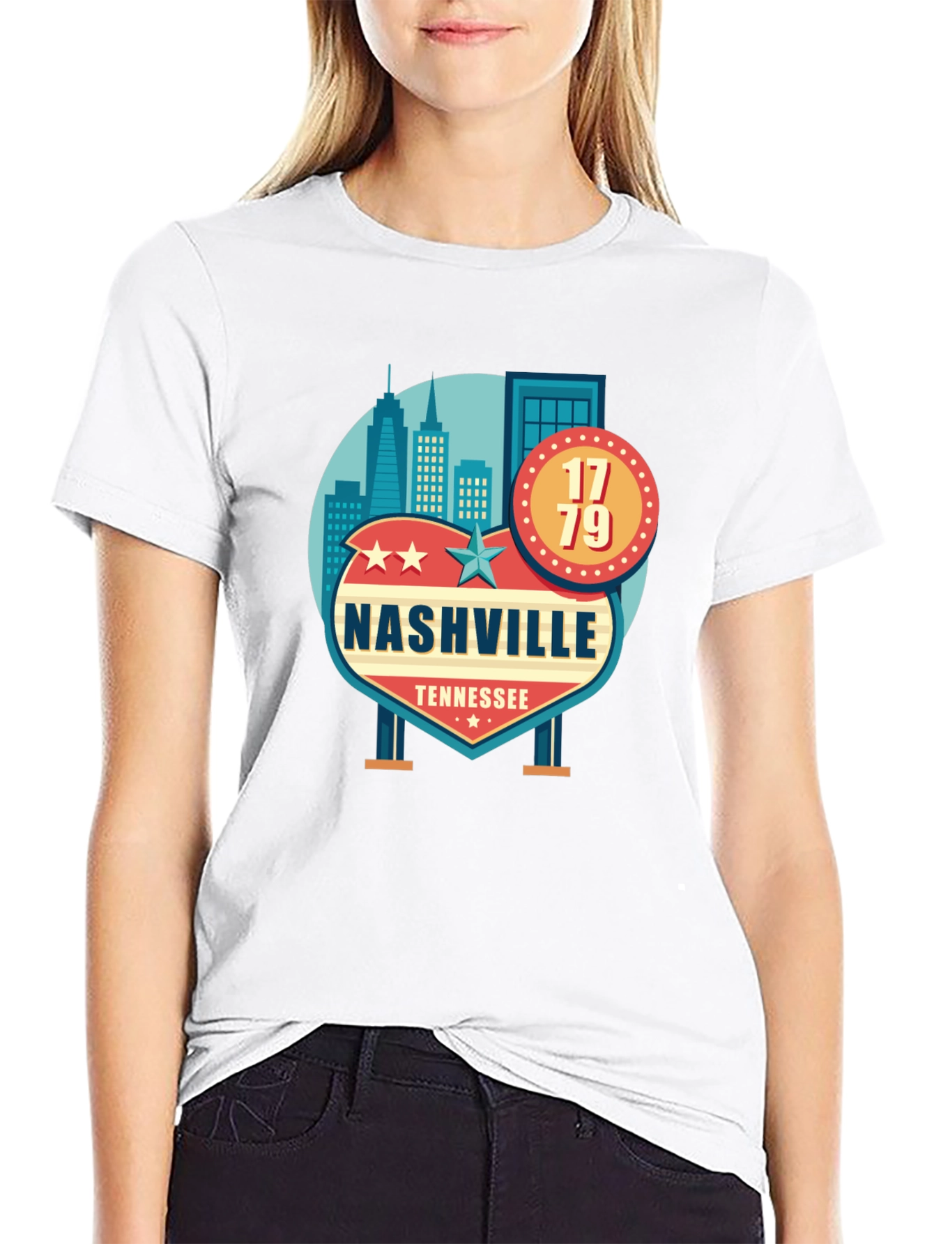 Nashville Tennessee Black T-Shirt