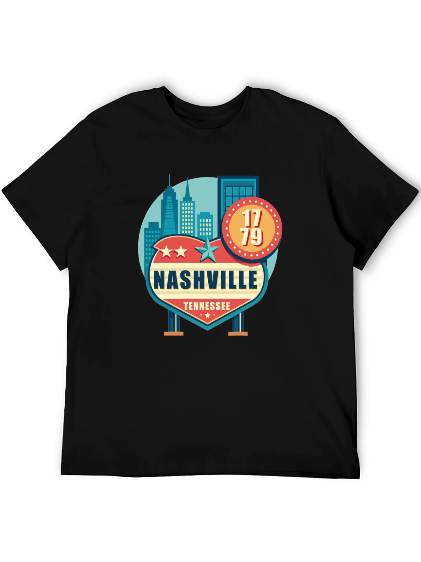 Nashville Tennessee Black T-Shirt