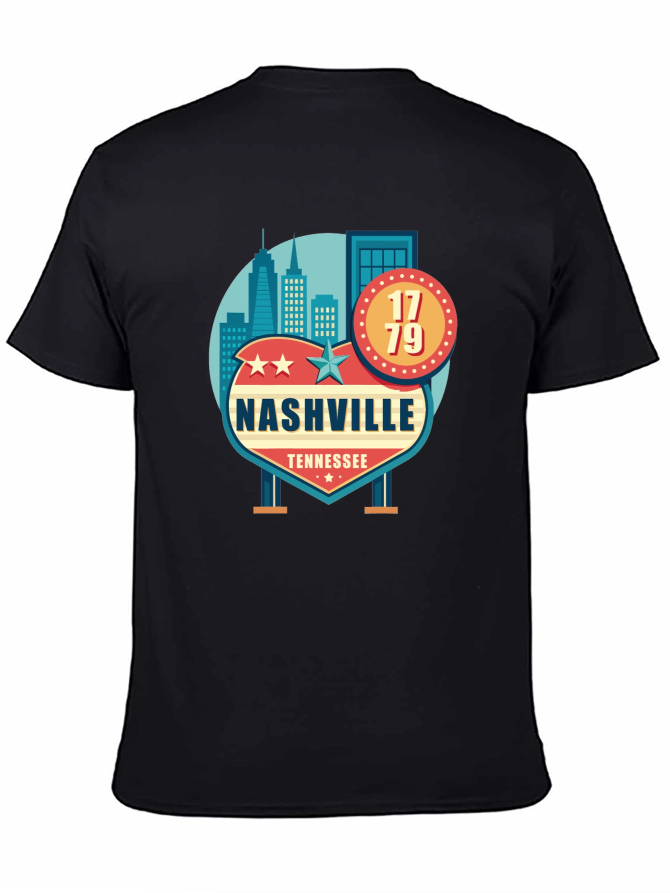 Nashville Tennessee Black T-Shirt