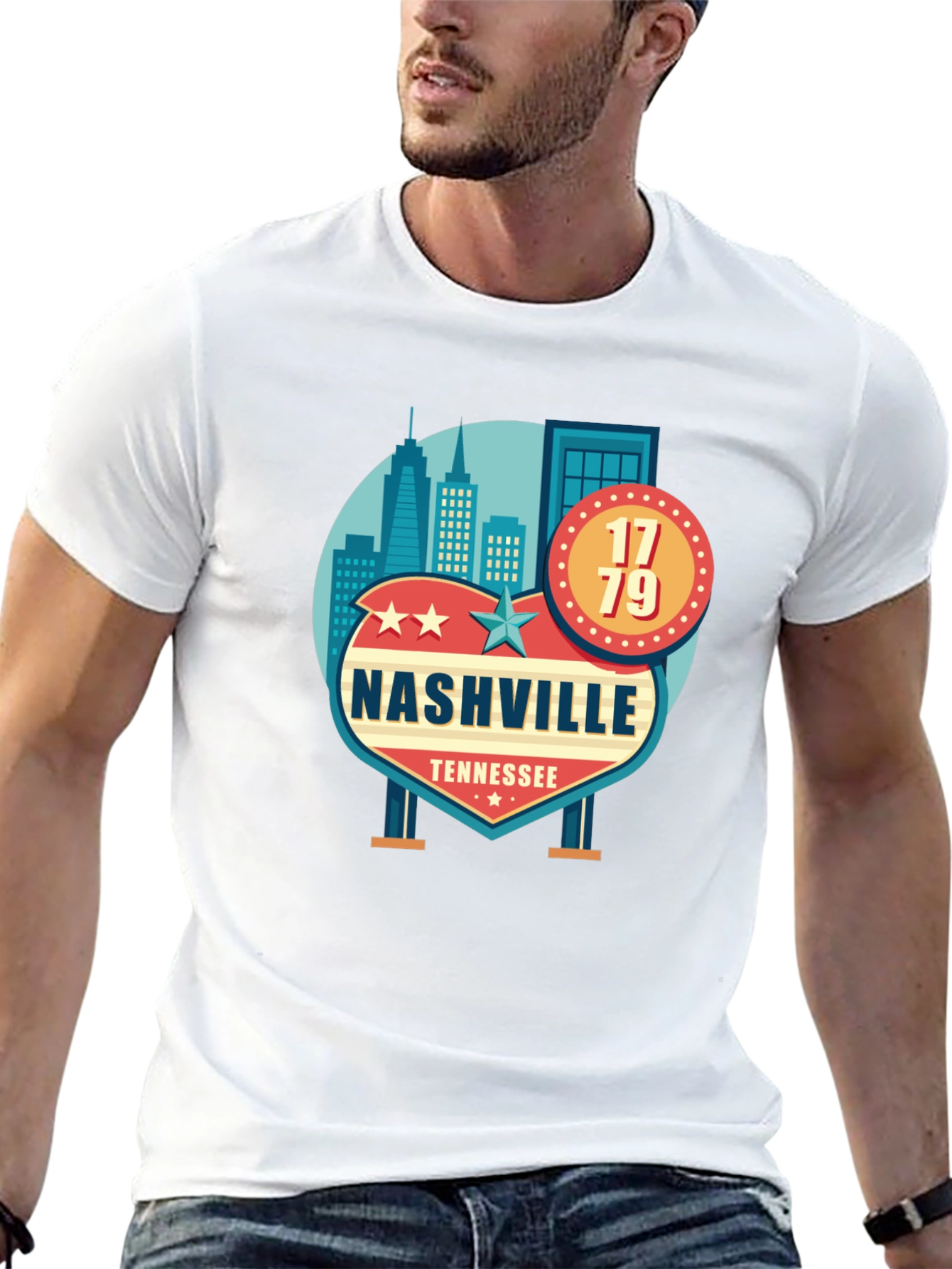 Nashville Tennessee Black T-Shirt