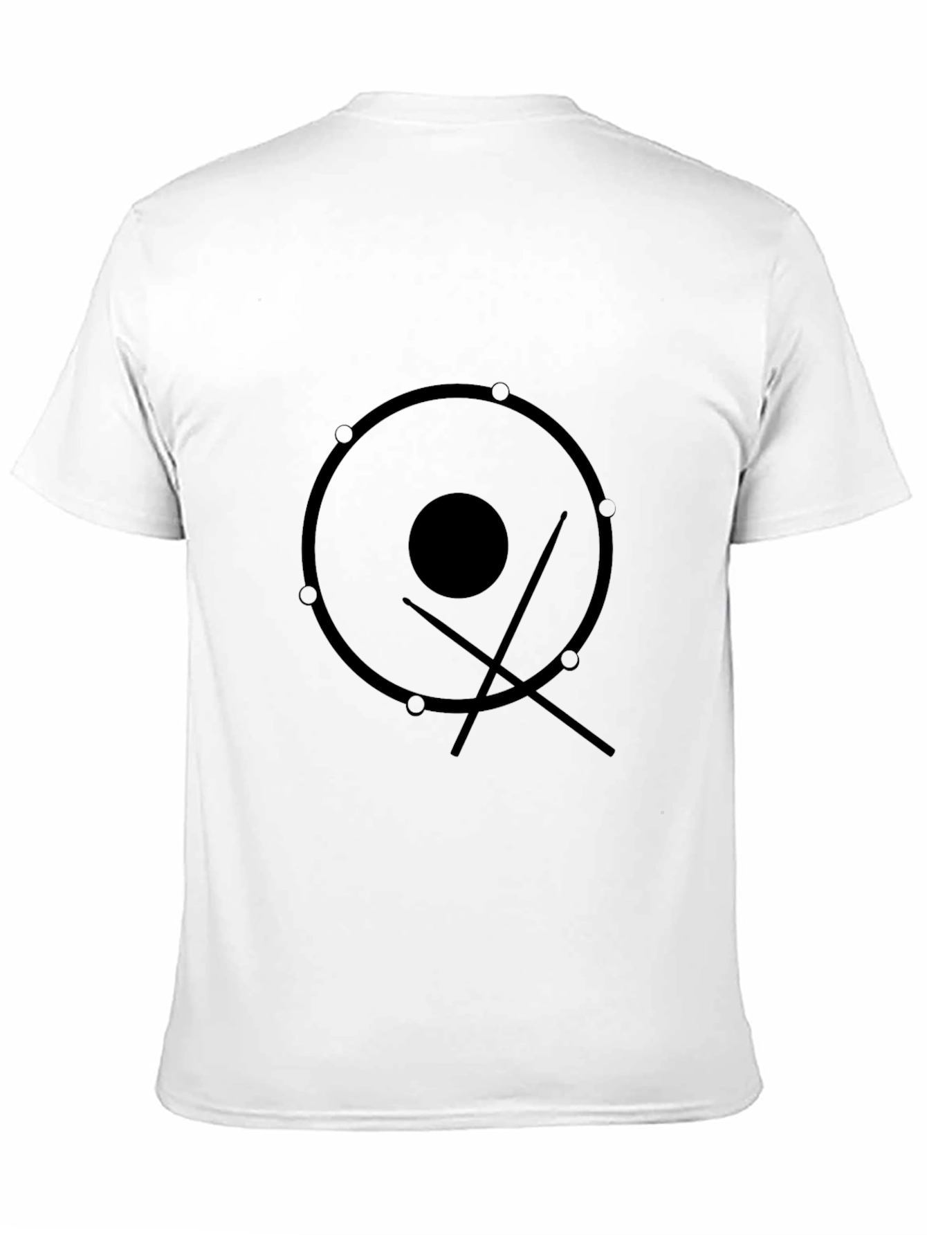 Drum Kit Graphic Tee - Musicians Black T-Shirt