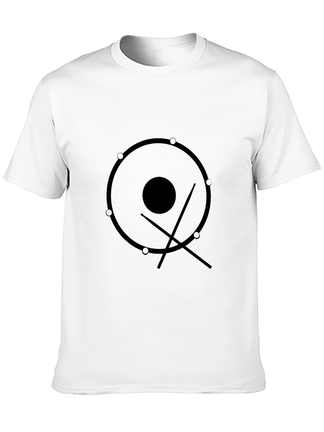 Drum Kit Graphic Tee - Musicians Black T-Shirt