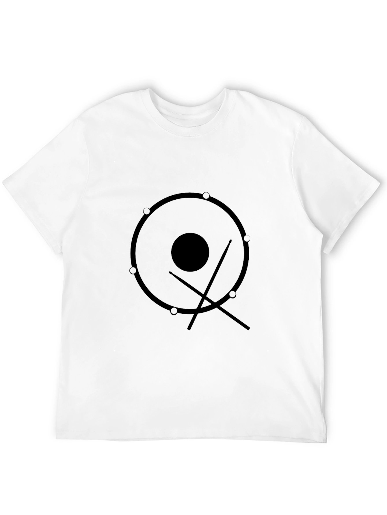 Drum Kit Graphic Tee - Musicians Black T-Shirt