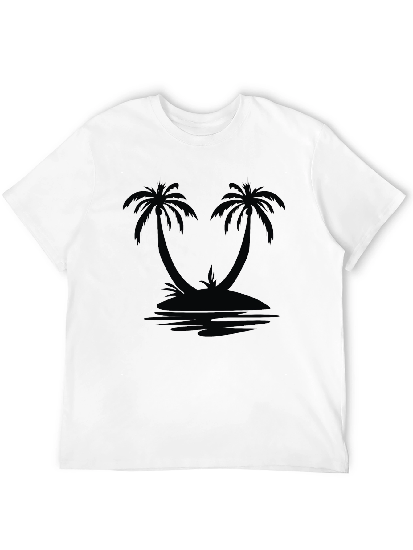 Island Palm T-Shirt - Black