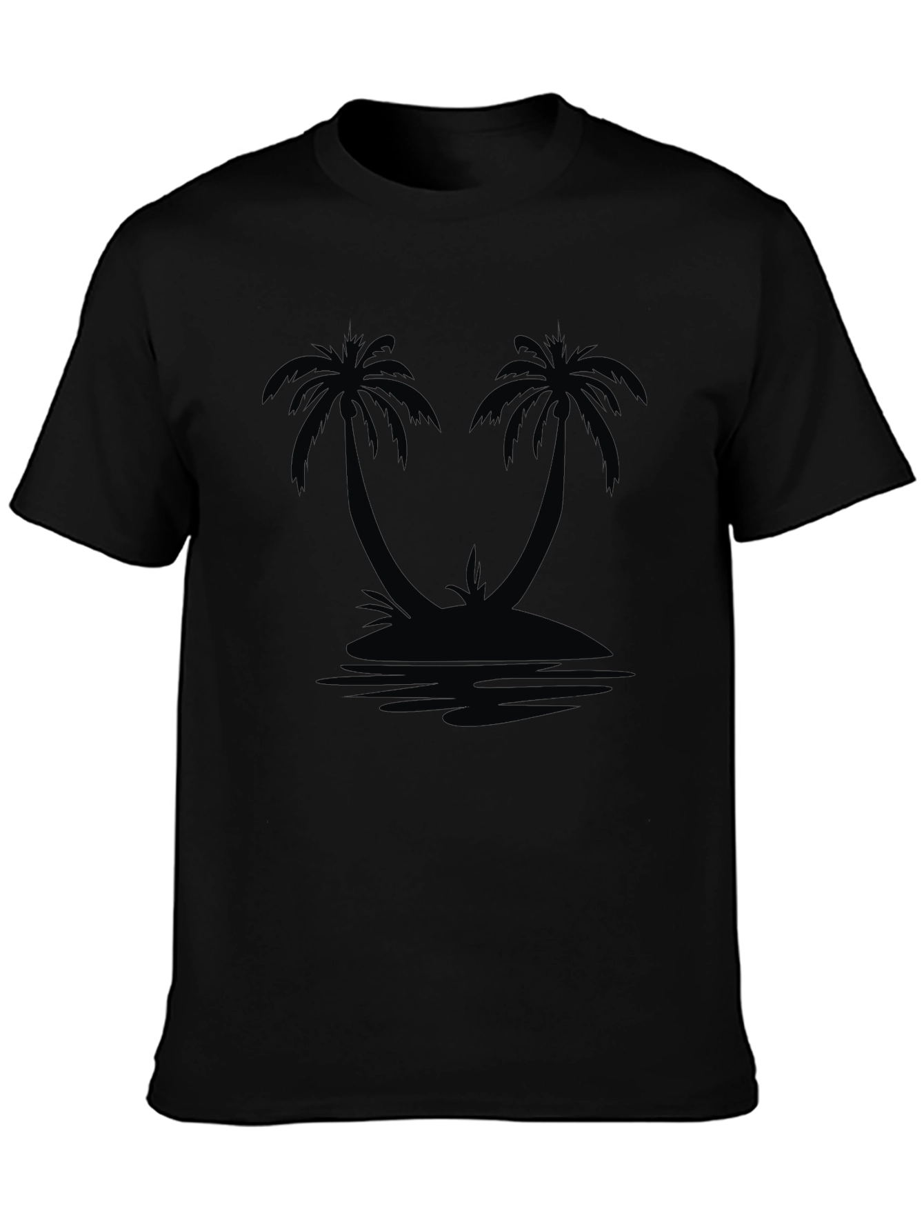 Island Palm T-Shirt - Black