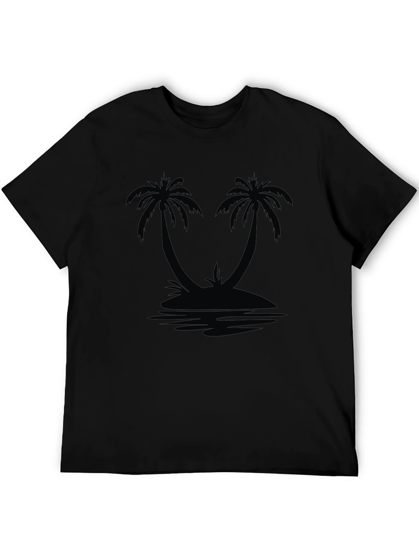 Island Palm T-Shirt - Black