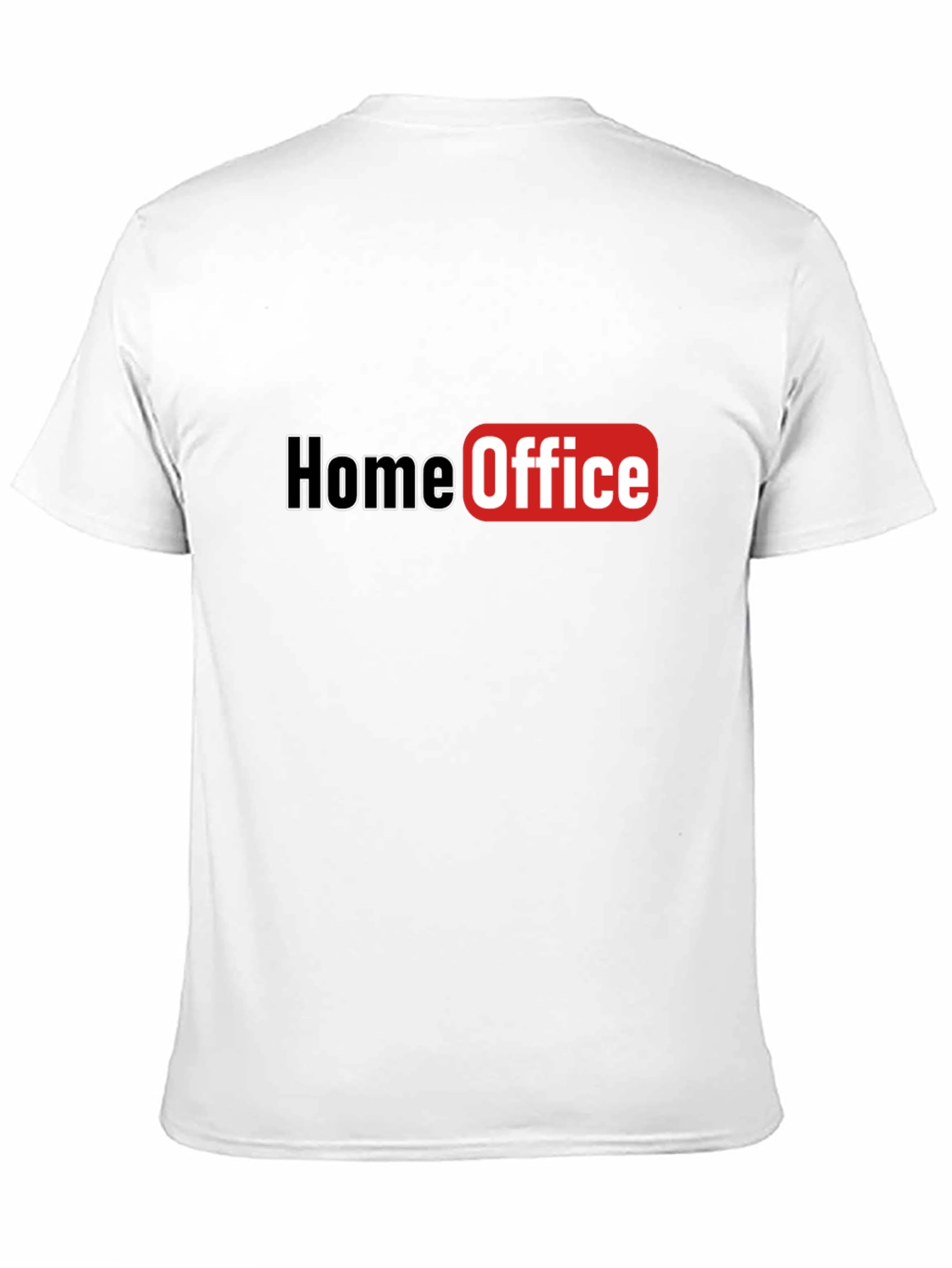 Home Office Graphic T-Shirt - Black Casual Tee