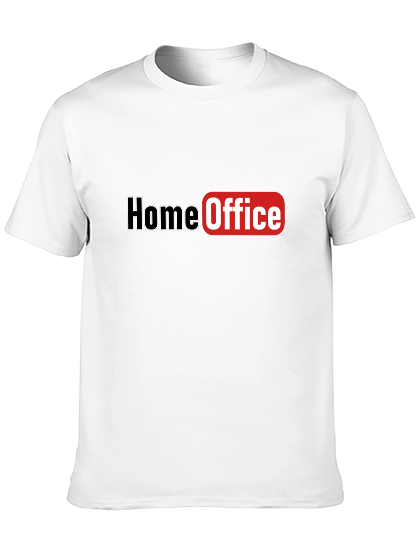 Home Office Graphic T-Shirt - Black Casual Tee