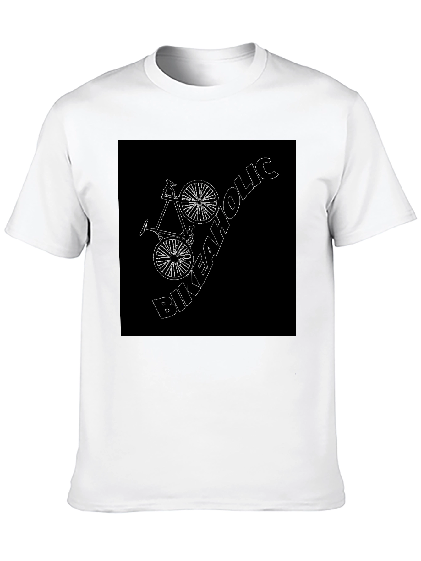 Bikeaholic Black T-Shirt - Cycling Enthusiast
