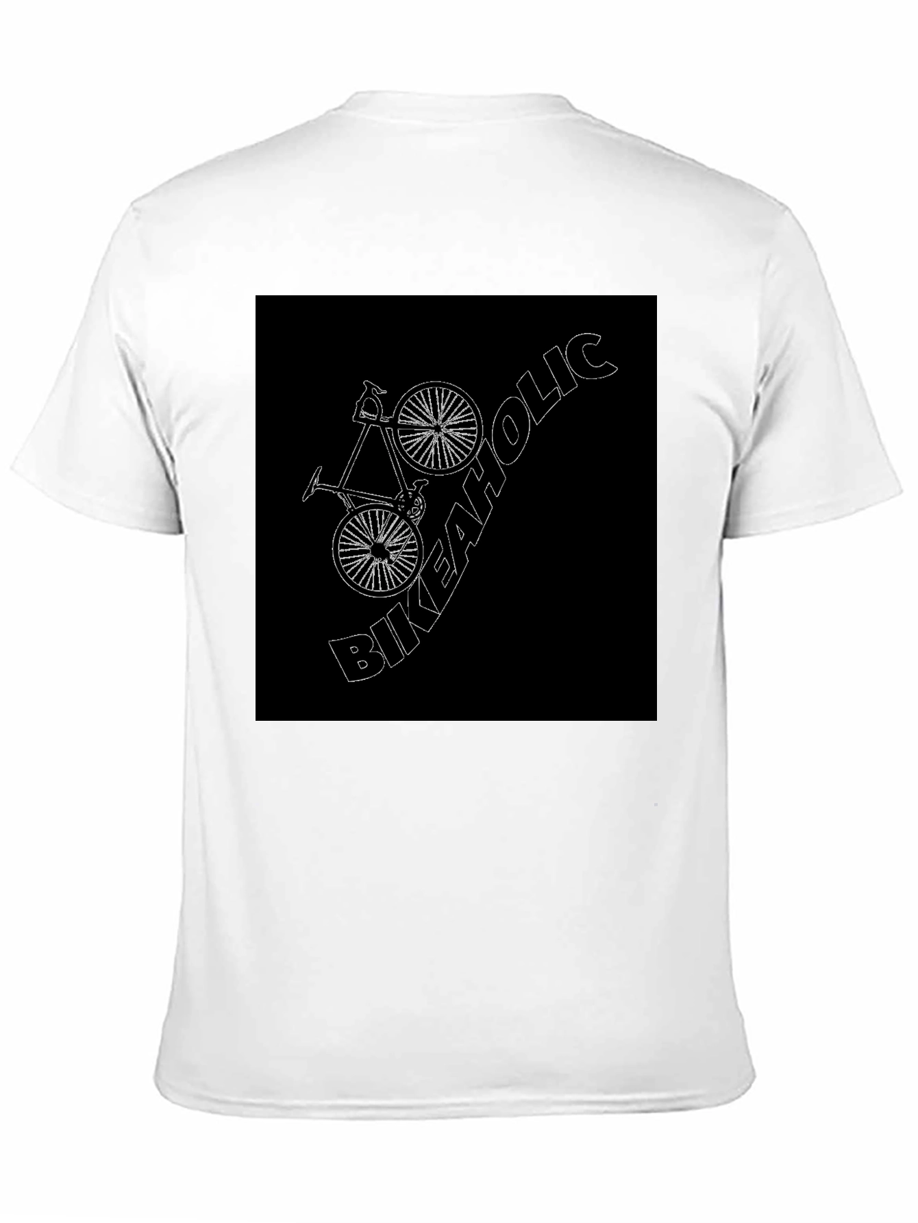 Bikeaholic Black T-Shirt - Cycling Enthusiast