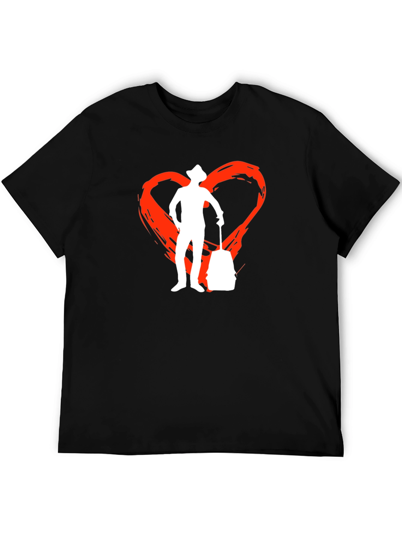 Travelers Heart Tee - Black Graphic T-Shirt