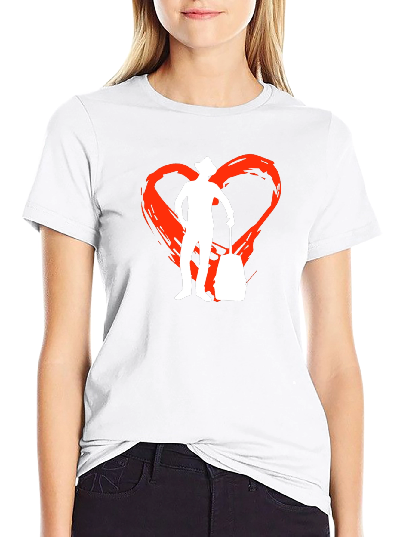 Travelers Heart Tee - Black Graphic T-Shirt