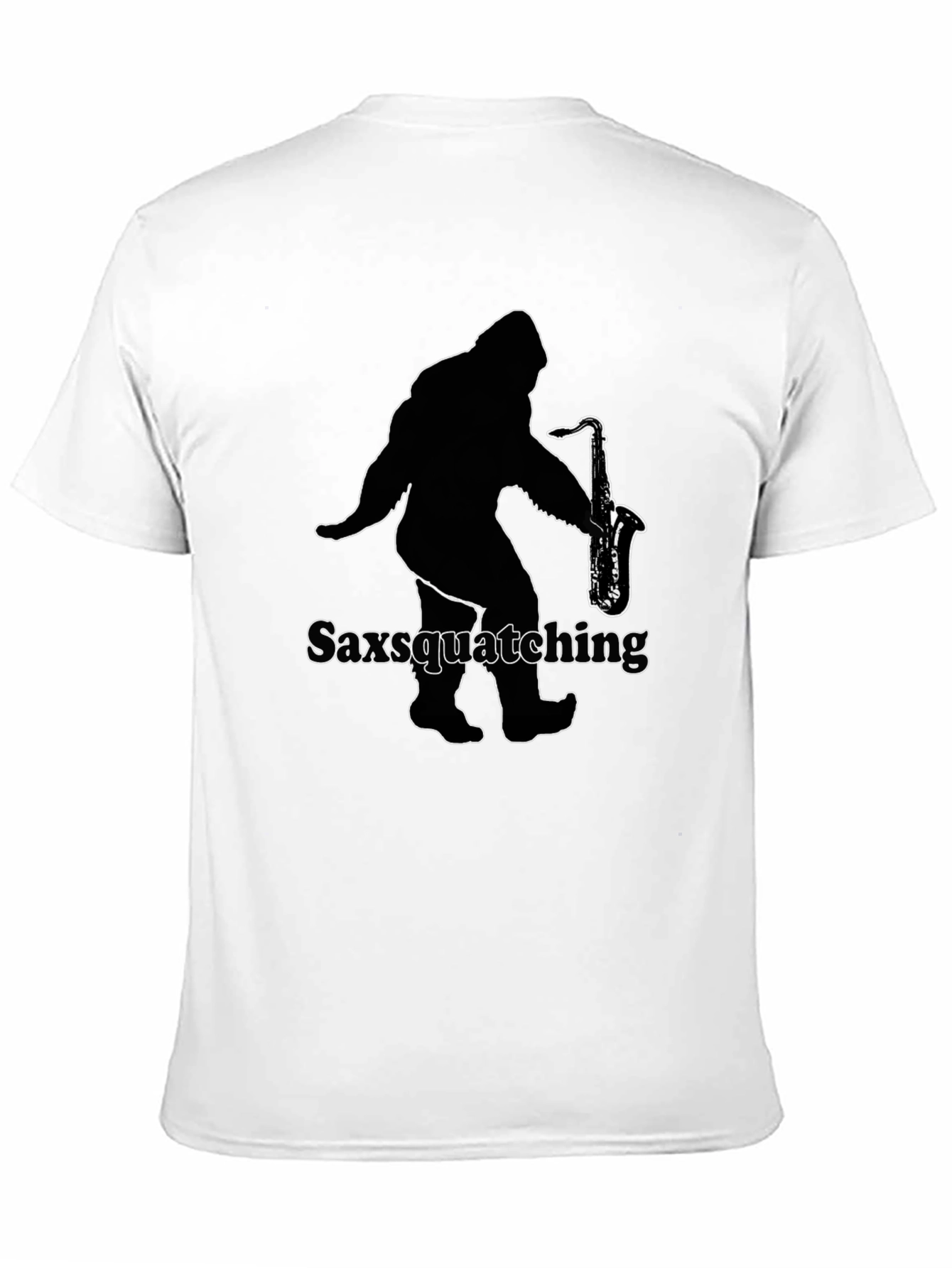 Saxsquatching Black T-Shirt