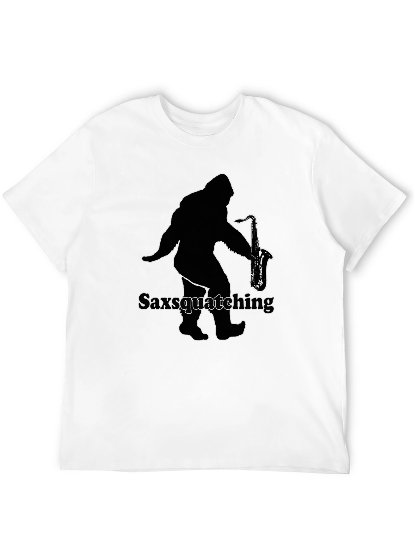 Saxsquatching Black T-Shirt
