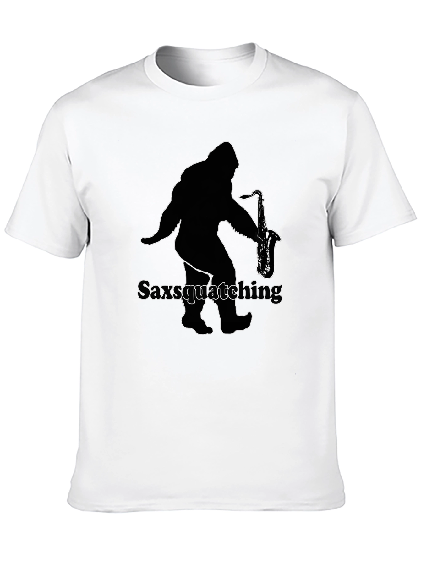 Saxsquatching Black T-Shirt