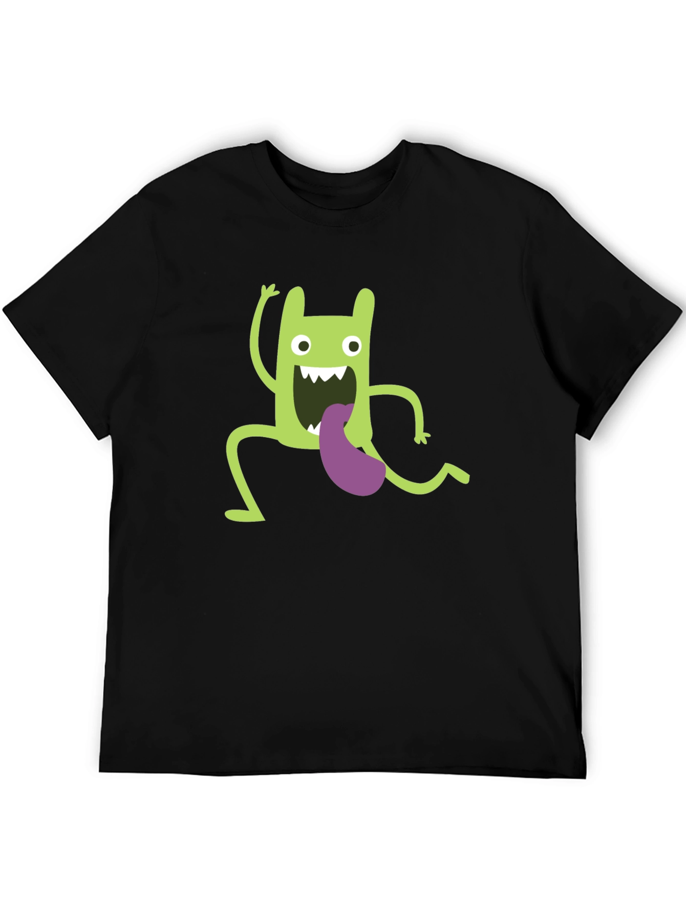 Funny Green Monster Graphic T-Shirt