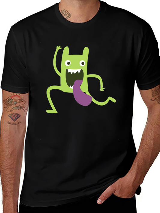 Funny Green Monster Graphic T-Shirt