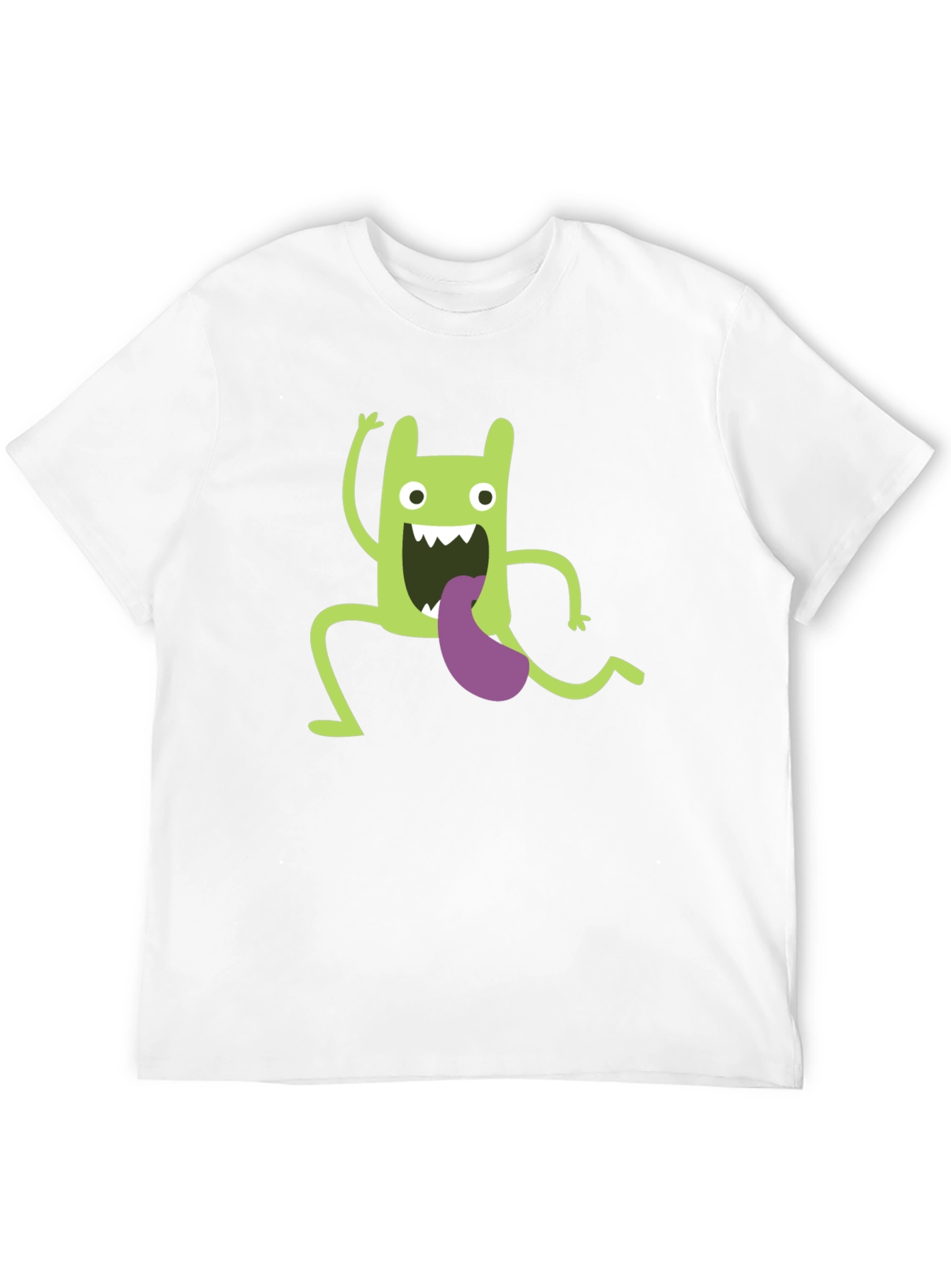 Funny Green Monster Graphic T-Shirt