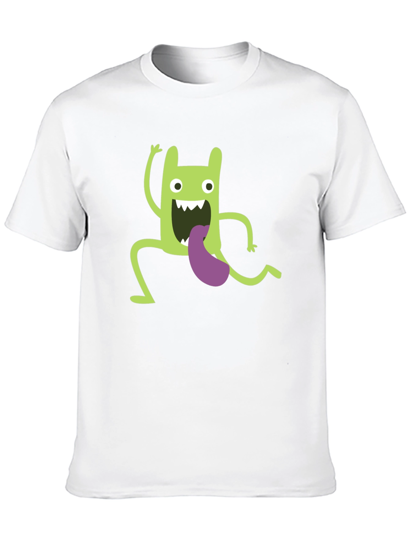 Funny Green Monster Graphic T-Shirt
