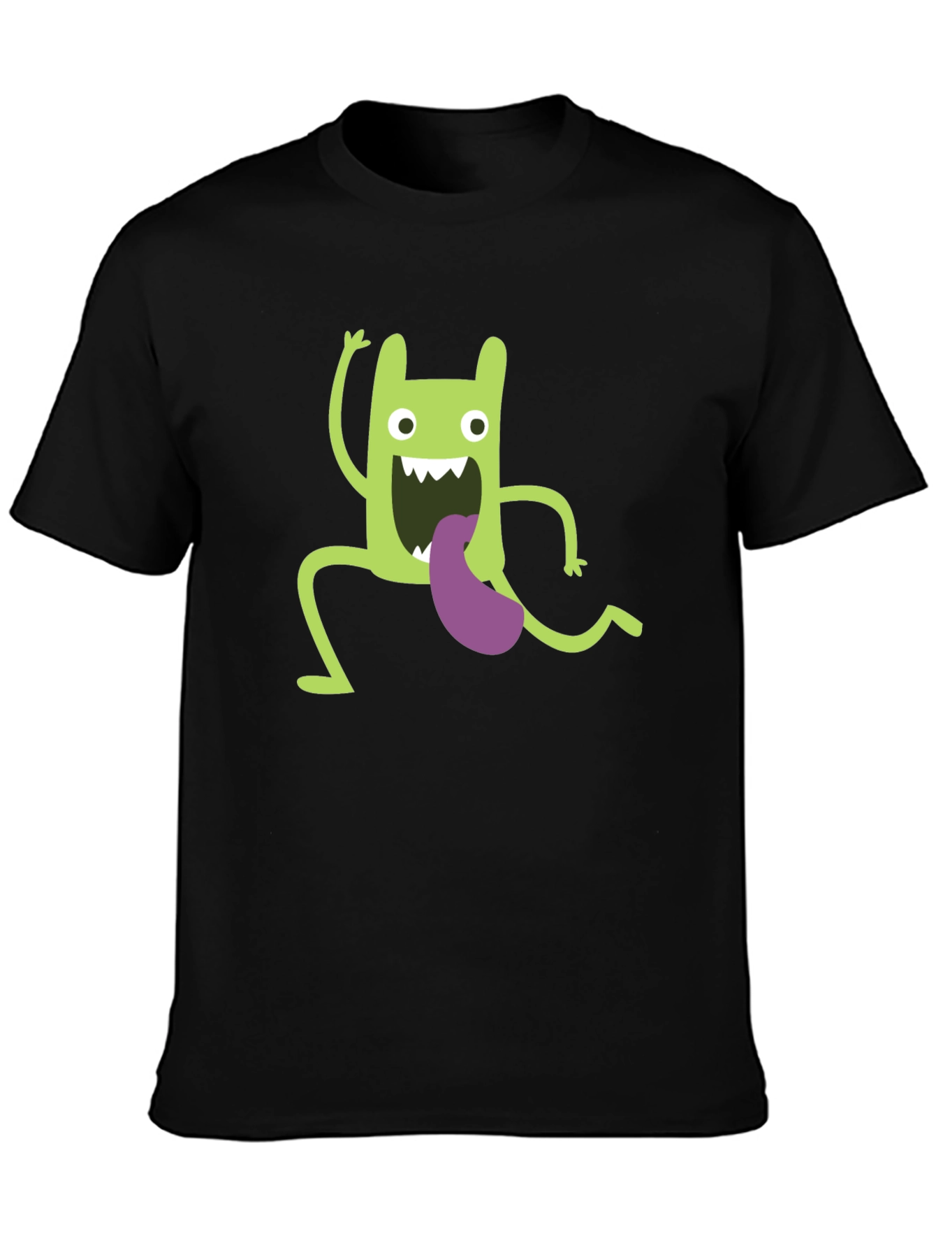 Funny Green Monster Graphic T-Shirt