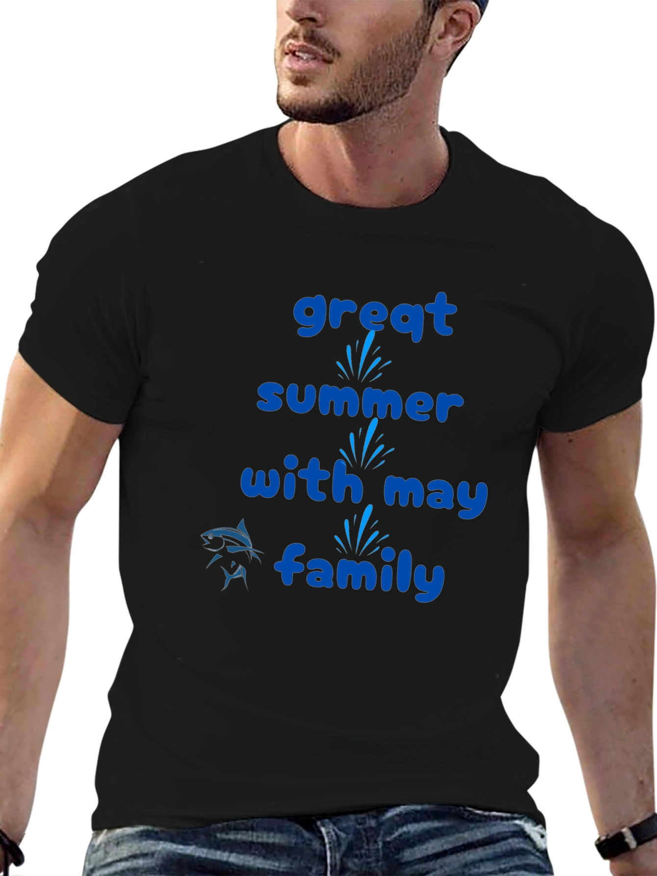 Great Summer Family Tee - Black