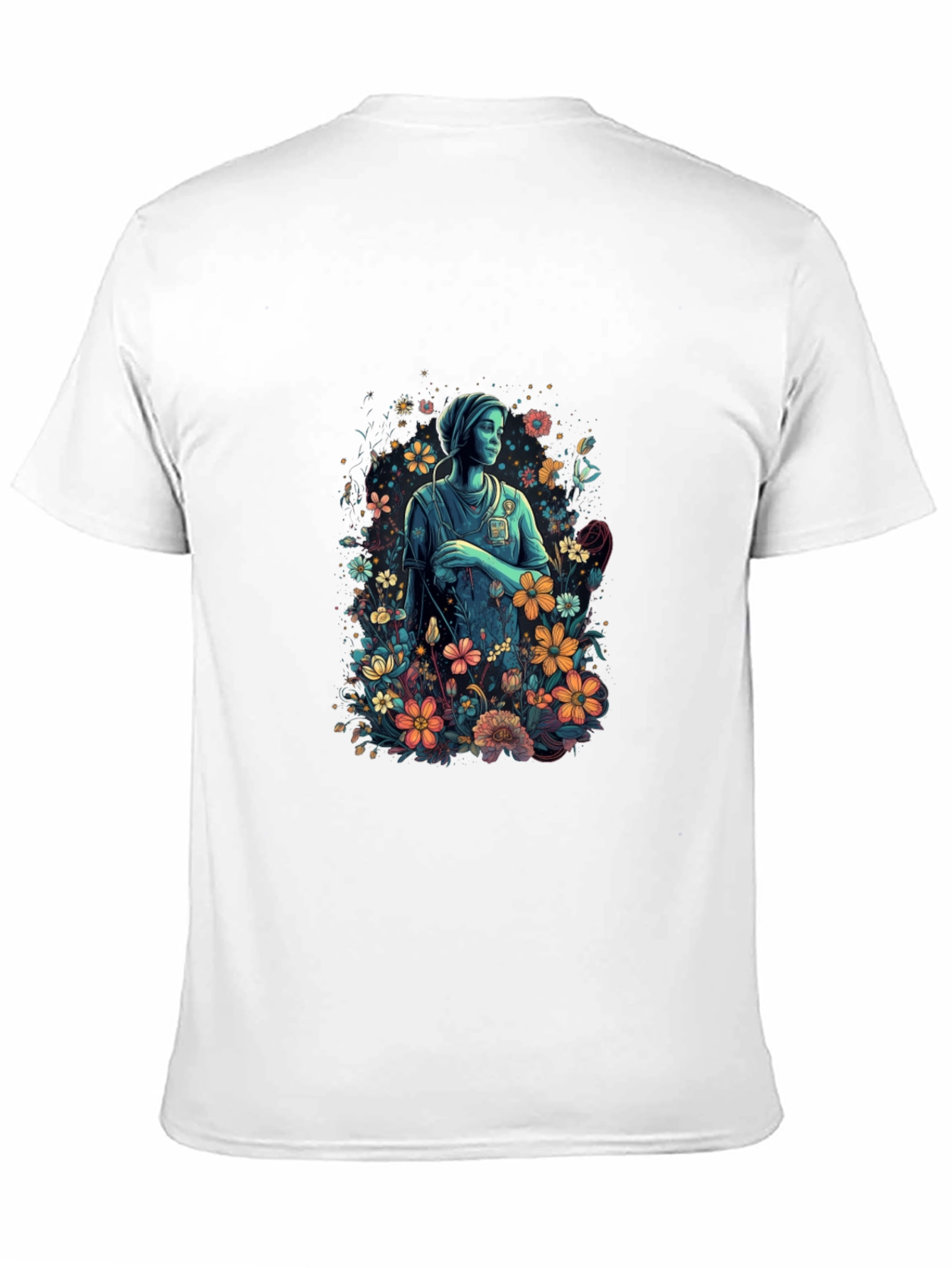 Floral Nurse Unisex T-Shirt