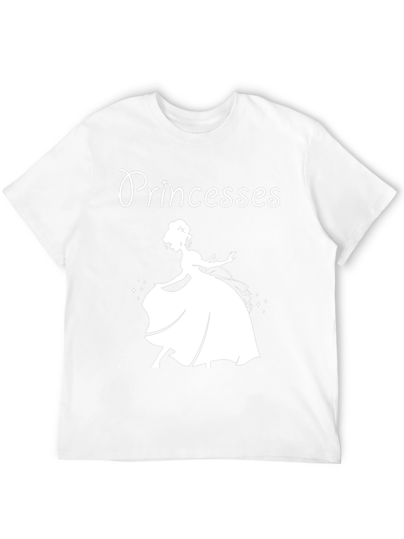 Princess Silhouette Graphic Tee - Black