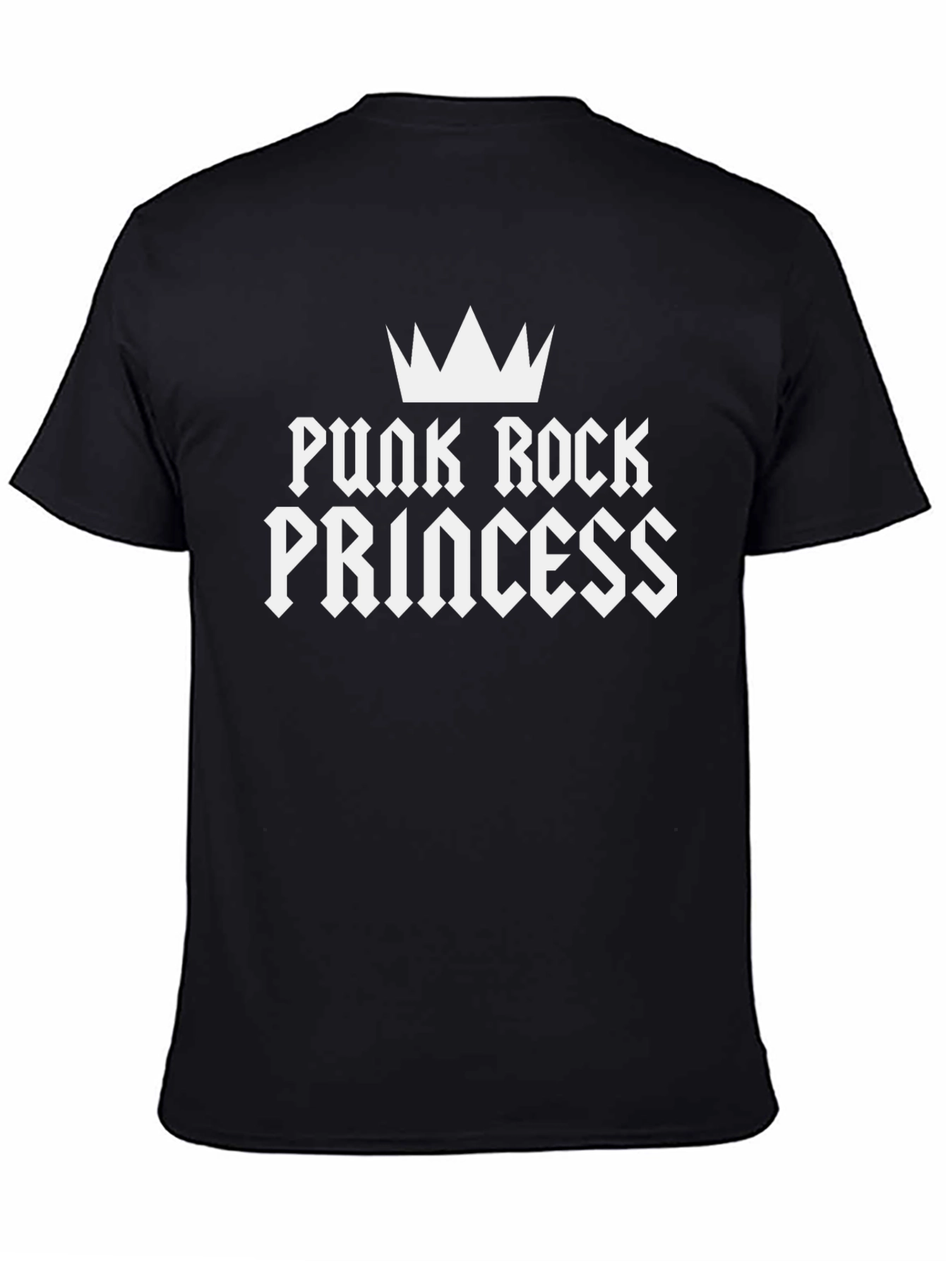 Punk Rock Princess Black Graphic Tee