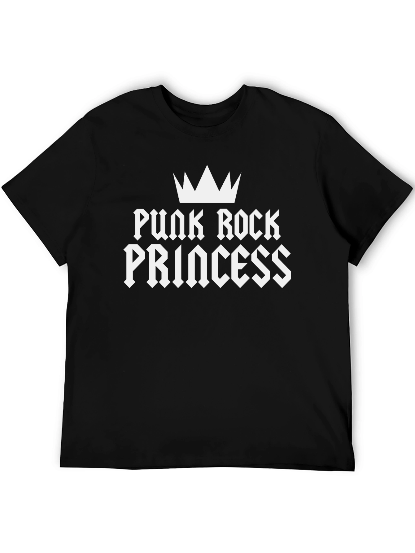 Punk Rock Princess Black Graphic Tee