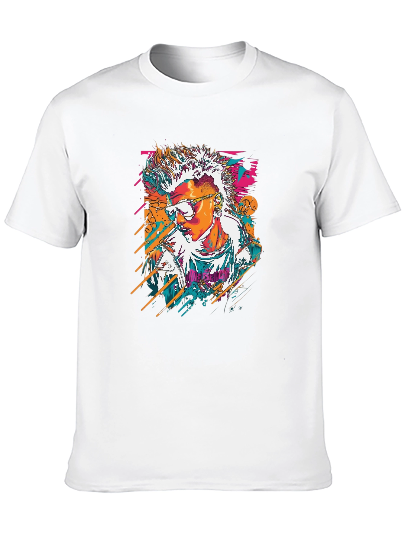 Retro Graphic T-Shirt - Black Cotton Tee